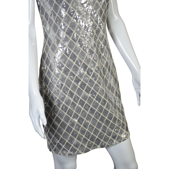 NWT Latin Quarters One Shoulder Sequin Dress - Size S - Picture 5 of 8